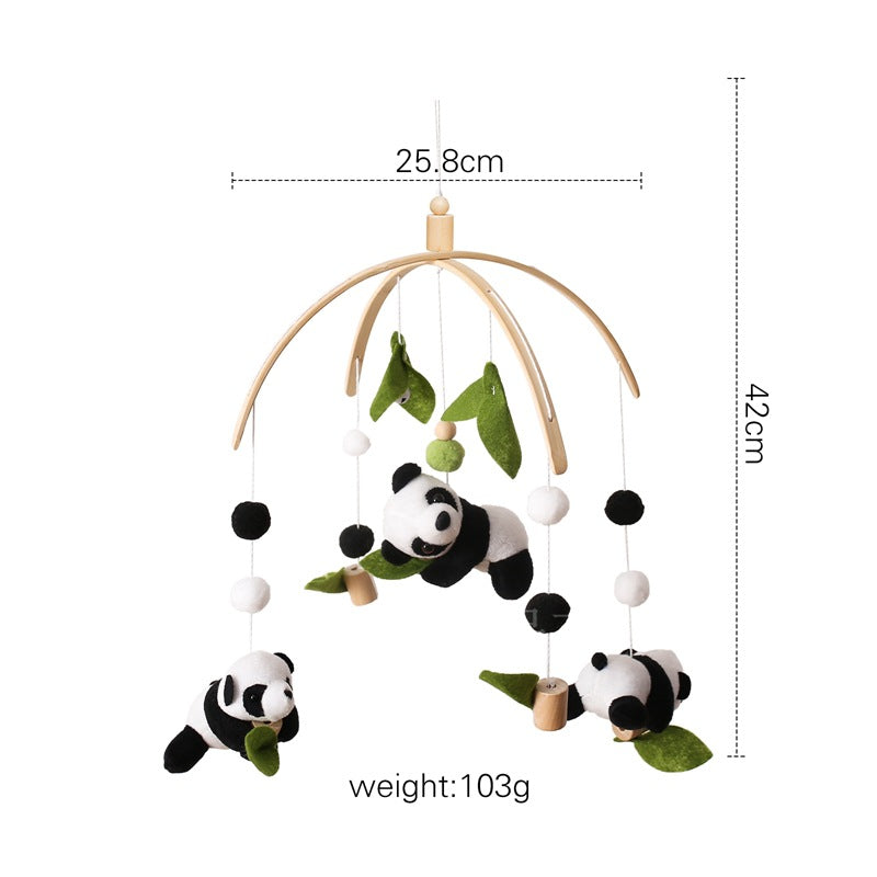 Lionessliz™️ Panda bamboo baby bed bell - lionessliz